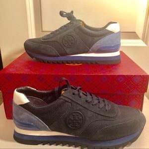 Gently used Tory Burch Navy Sneakers